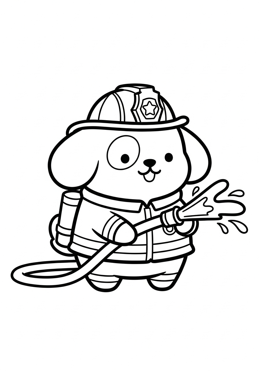 Cute Animals coloring pages printable line art